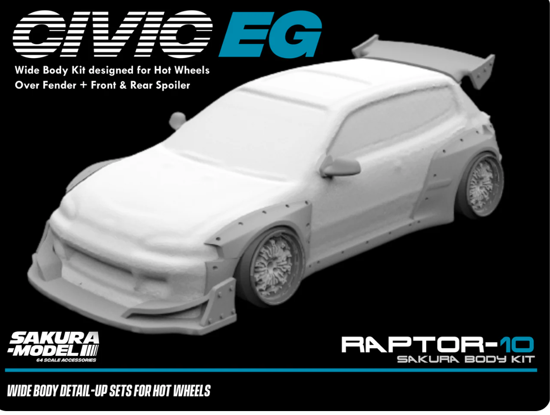 Sakura - Add on Body kit for Hot Wheels Civic EG6