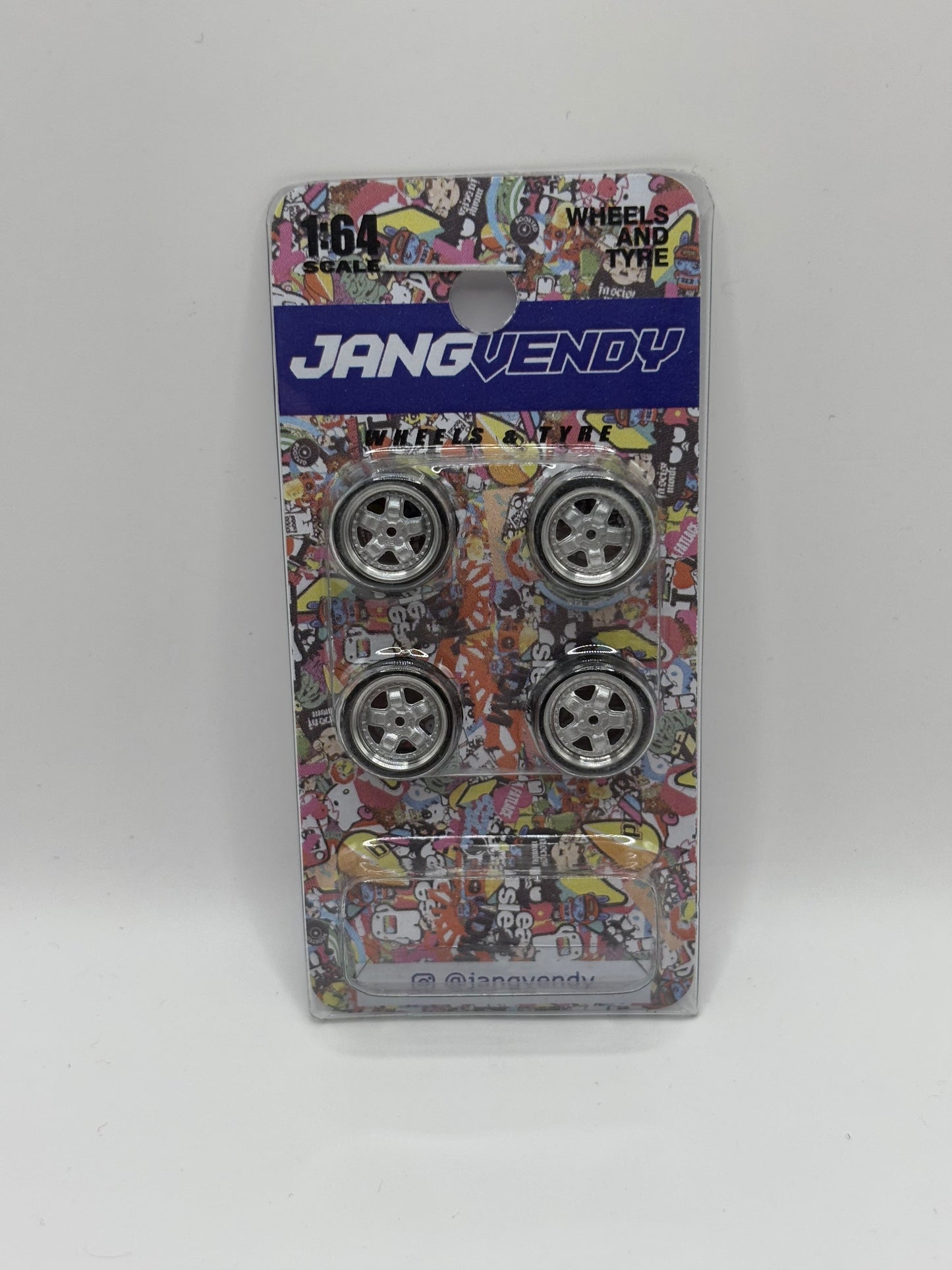 JV Silver Mugen MR-5 Fat 5 Spoke