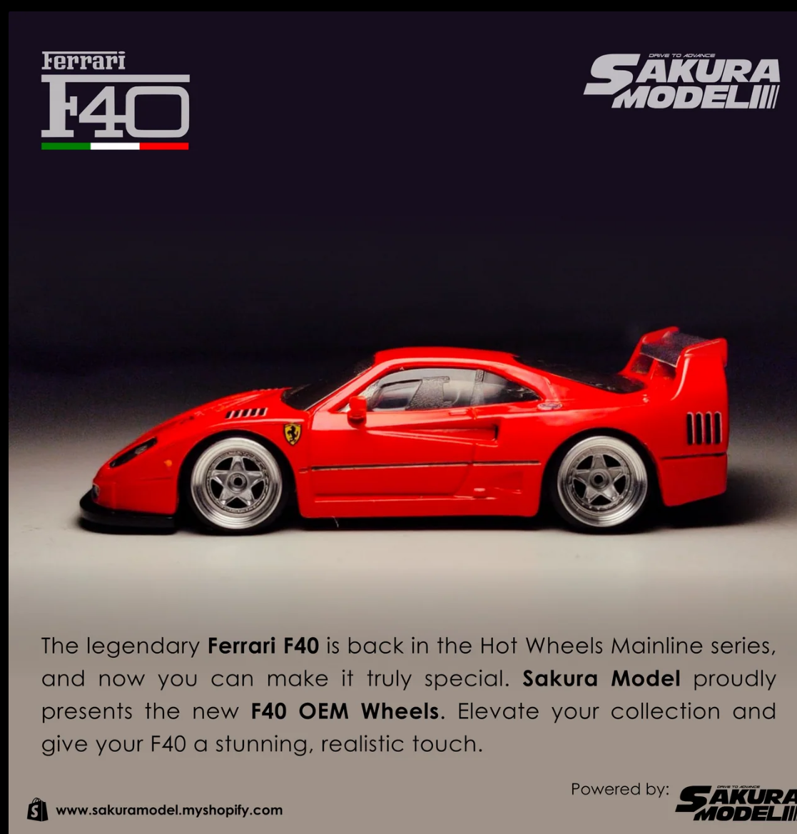 Sakura F40 WHEELS CHROME