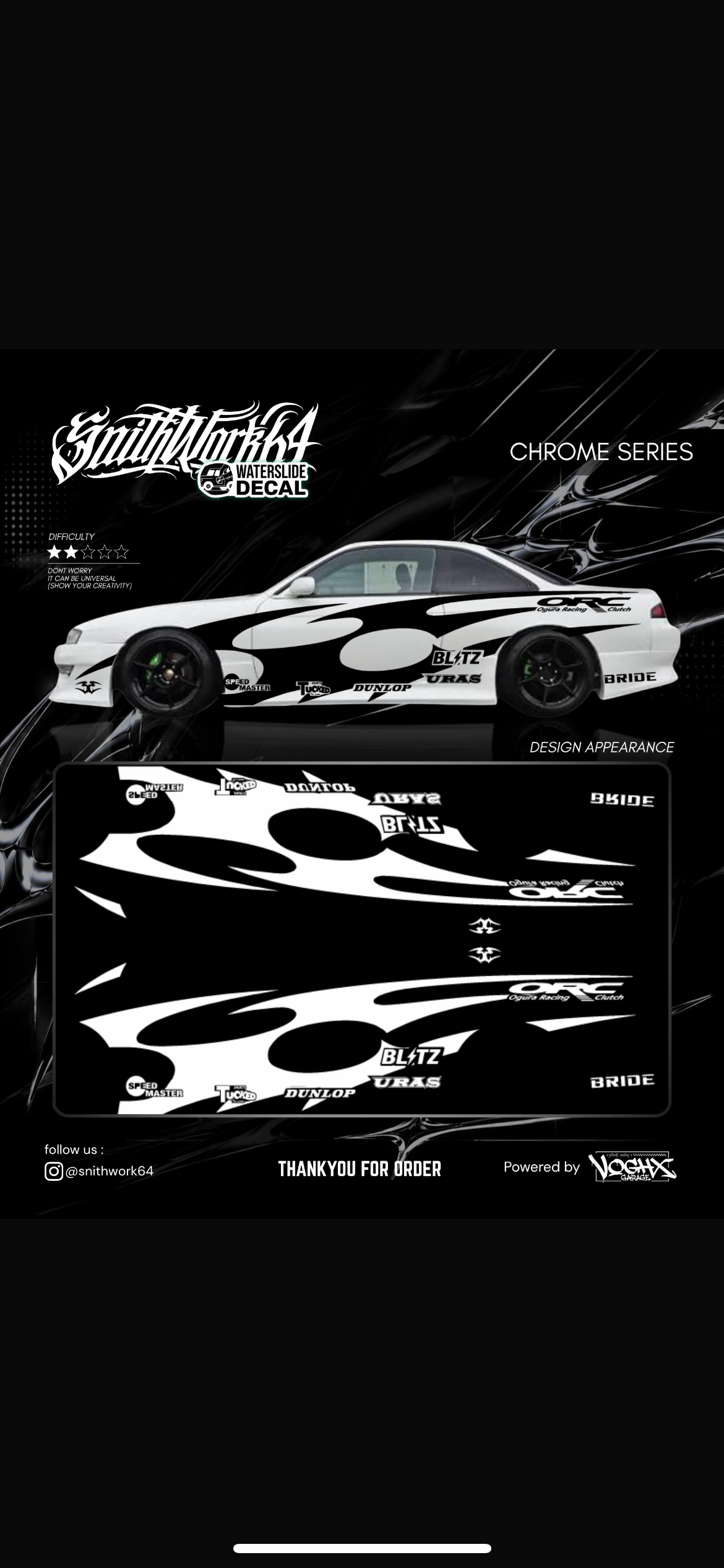 Chrome BLITZ Decal