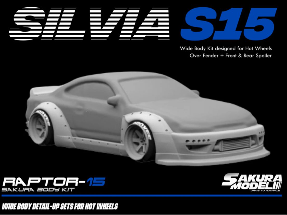 Sakura - Add on Body kit for Hot Wheels SIlvia S15