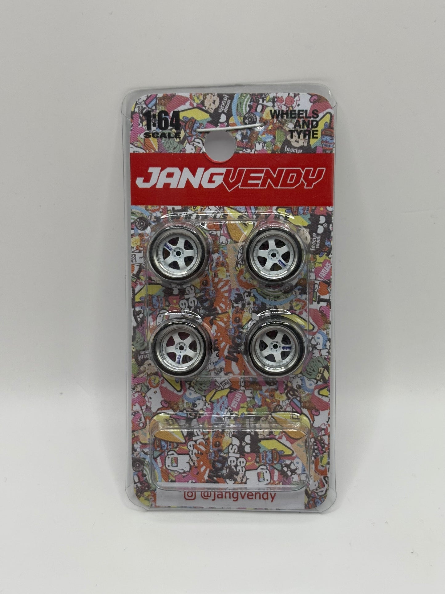 JV White Lettered 5 Spoke