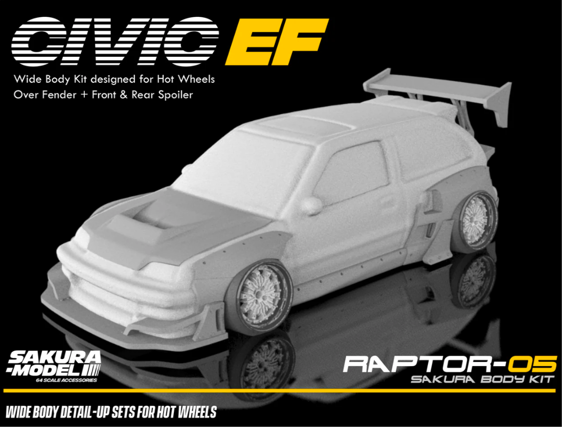 Sakura - Add on Body kit for Hot Wheels Civic EF