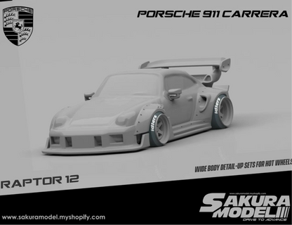 Sakura - Add on Body kit for Hot Wheels 1996 Porsche Carrera
