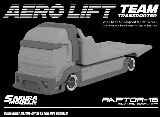 Sakura - Add on Body kit for Hot Wheels Team Transporter Aero Lift