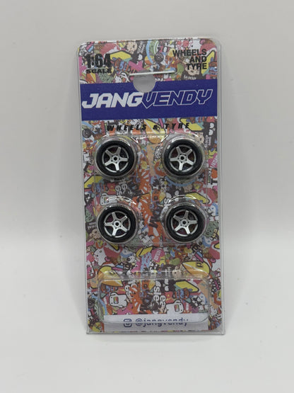 JV Black Lip Silver 5 Spoke