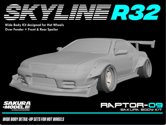 Sakura - Add on Body kit for Hot Wheels Skyline R32