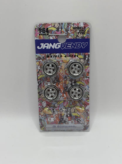 JV Silver Mugen MR-5 Fat 5 Spoke