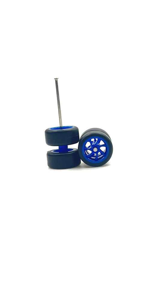 Blue Spinner Wheels