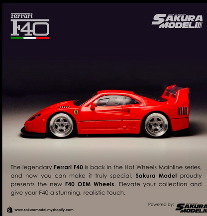 Sakura F40 WHEELS CHROME