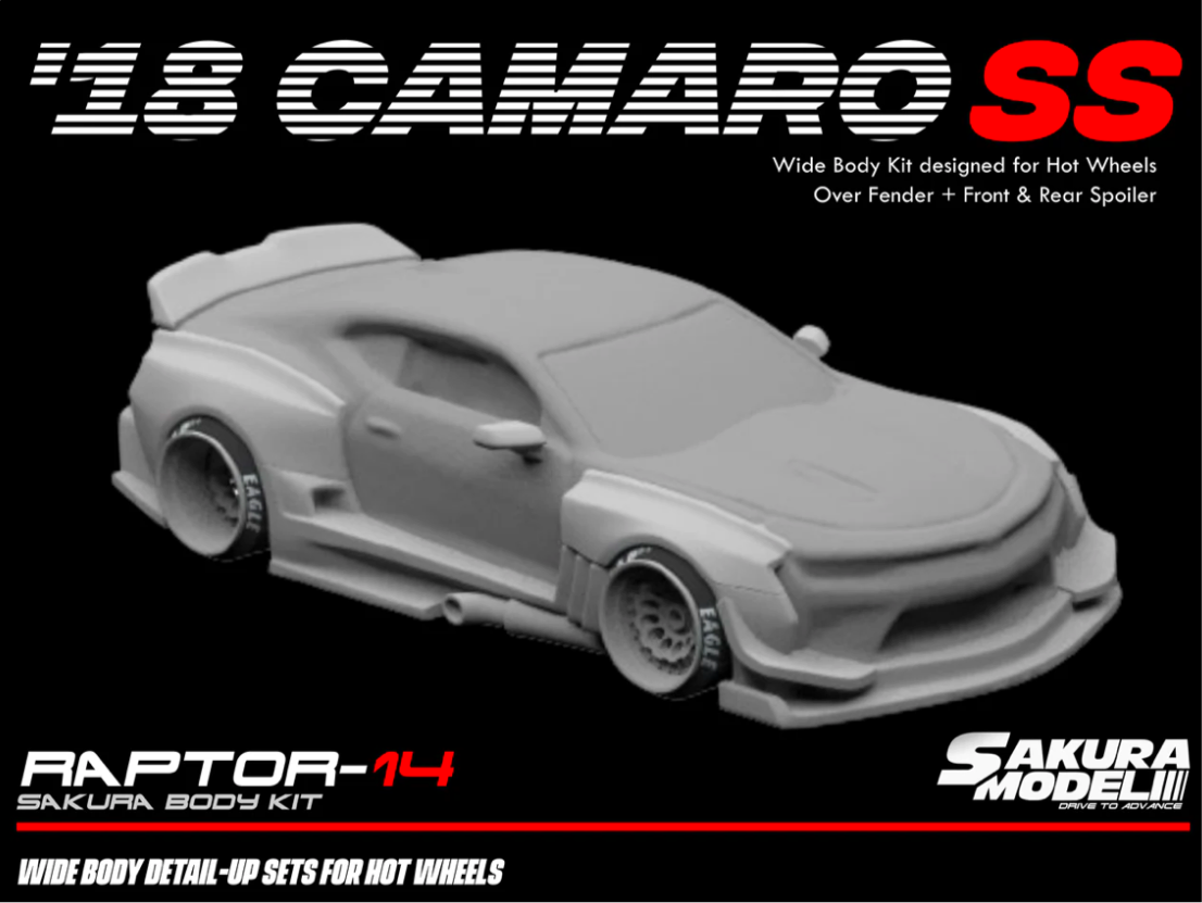 Sakura - Add on Body kit for Hot Wheels '18 Camaro SS