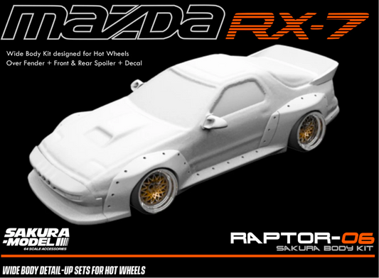Sakura - Add on Body kit for Hot Wheels RX7 FC