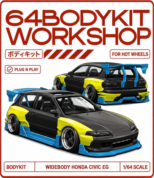 Hot Wheels Widebody Honda Civic EG
