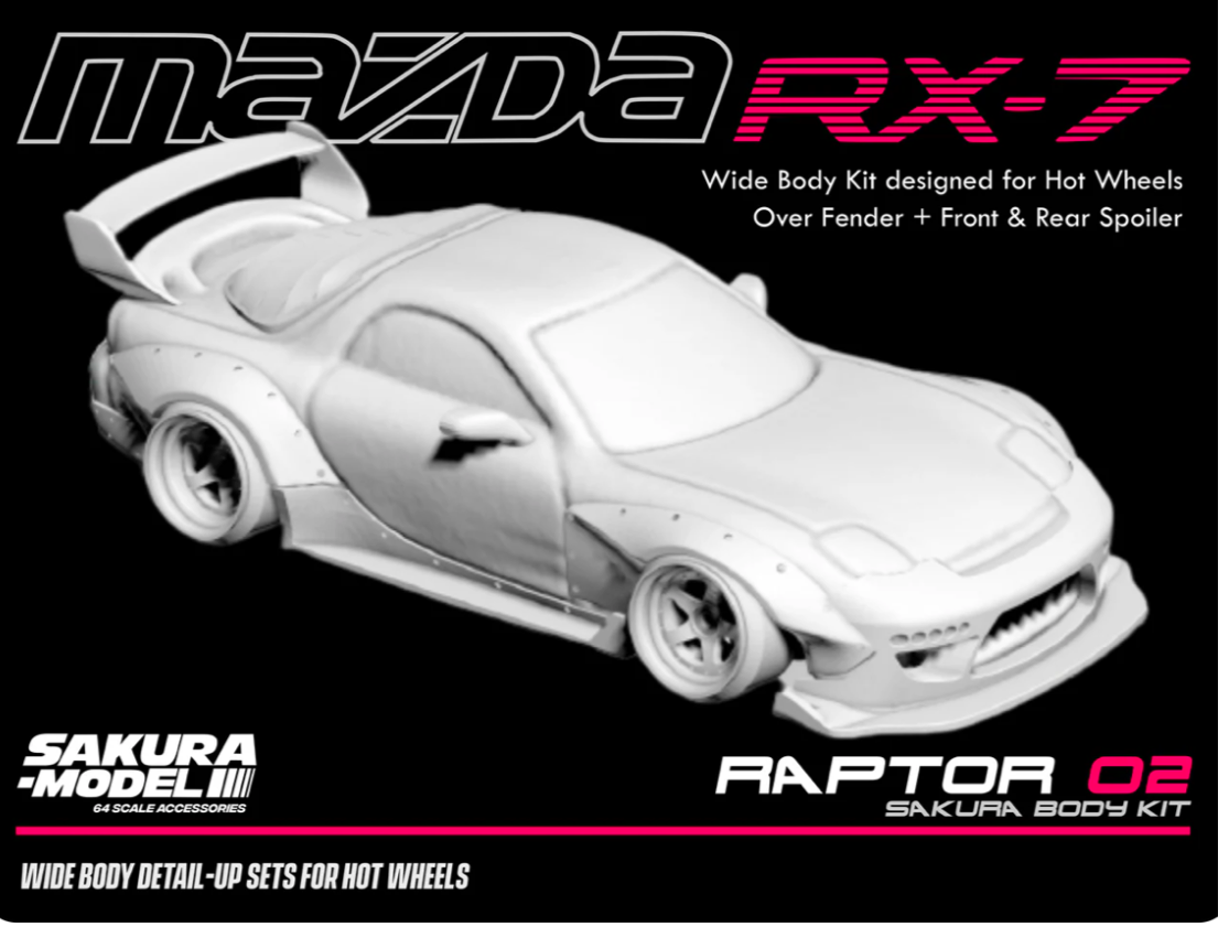 Sakura - Add on Body kit for Hot Wheels RX7 FD