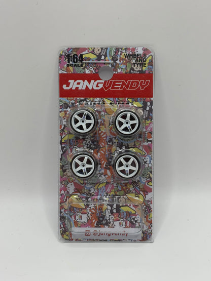 JV White Enkei 5 Spoke