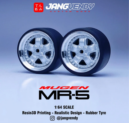 JV Silver Mugen MR-5 Fat 5 Spoke