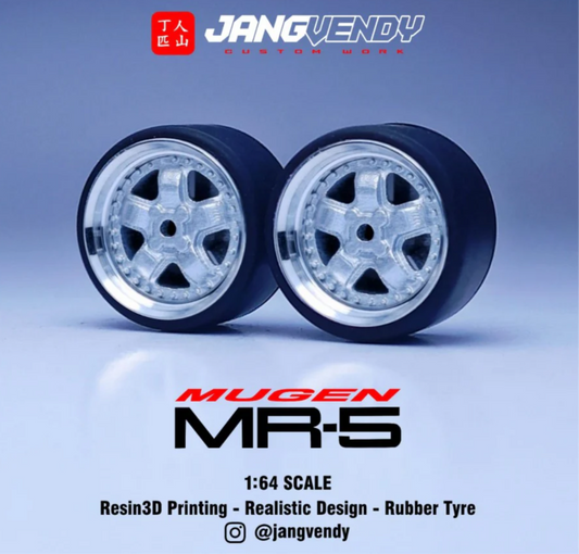 JV Silver Mugen MR-5 Fat 5 Spoke