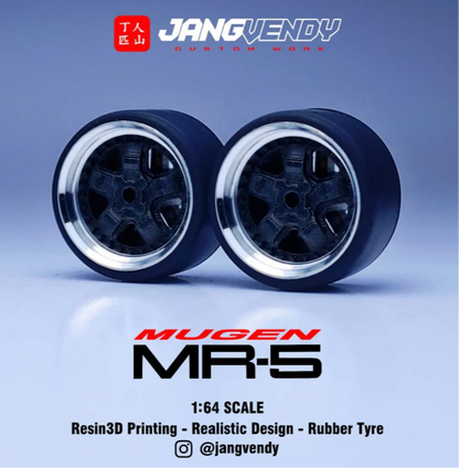 JV Black Mugen MR-5 Fat 5 Spoke