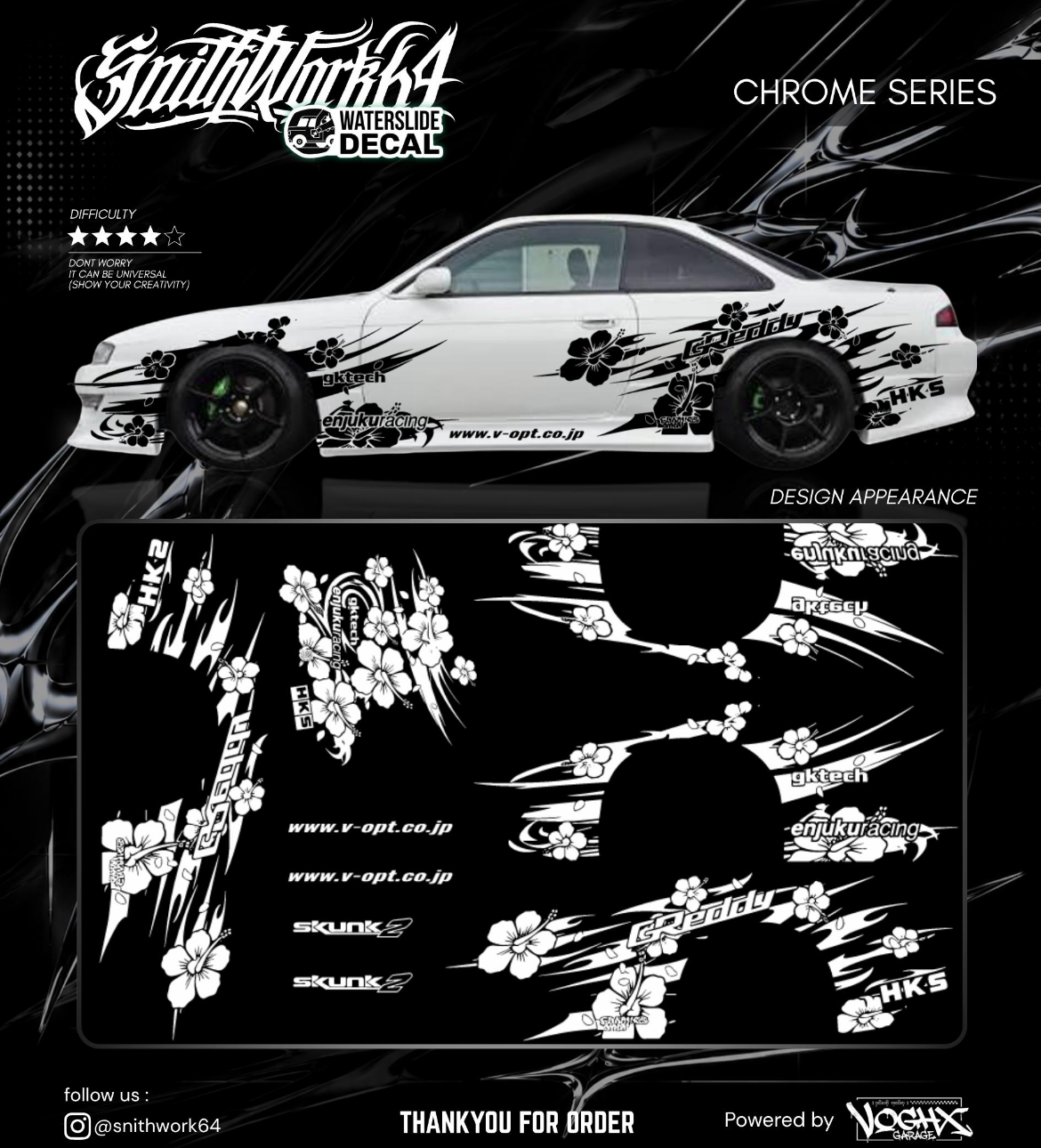 Chrome GREDDY Decal