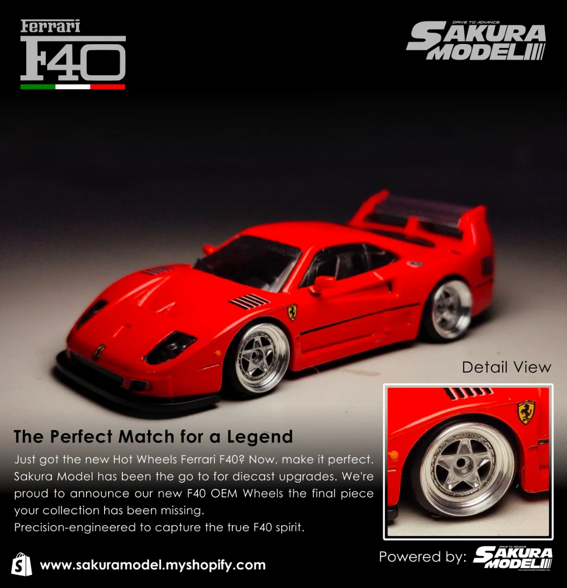 Sakura F40 WHEELS CHROME