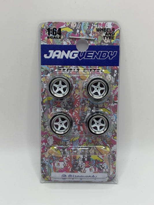 JV White skinny 5 spoke