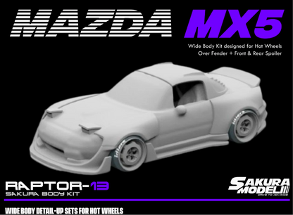 Sakura - Add on Body kit for Hot Wheels 1991 Mazda Miata MX5