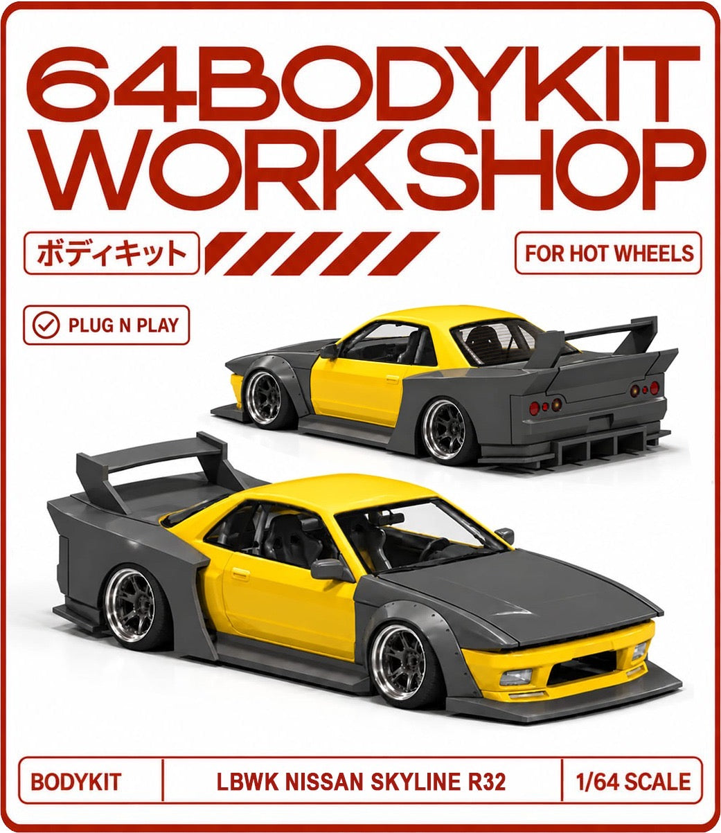 Hot Wheels LBWK NISSAN Skyline R32