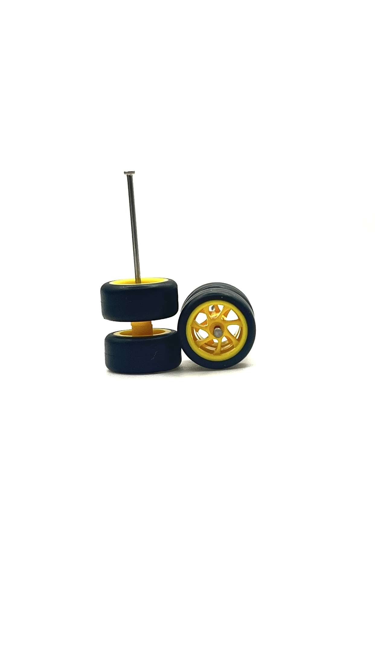 Yellow Spinner Wheels