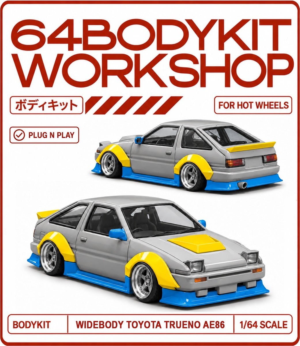 Hot Wheels Widebody Toyota Trueno AE86