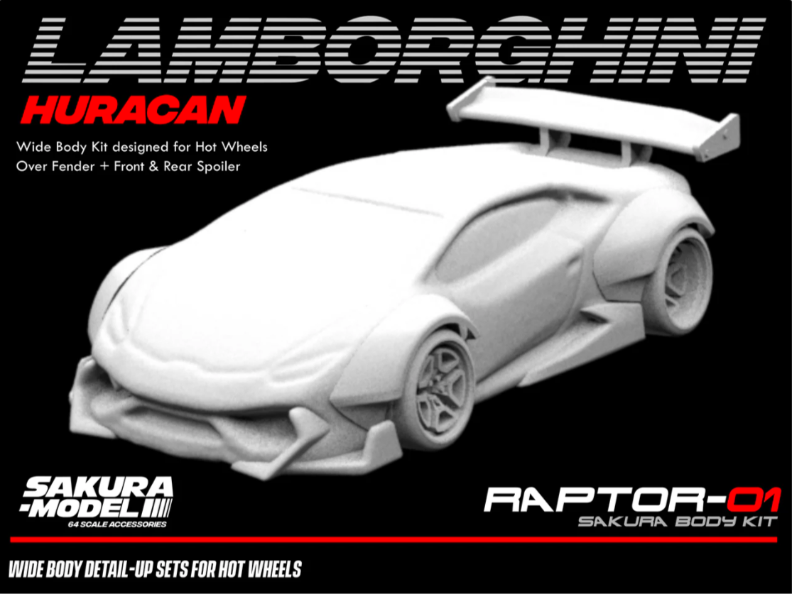 Sakura - Add on Body kit for Hot Wheels Lamborghini Huracan