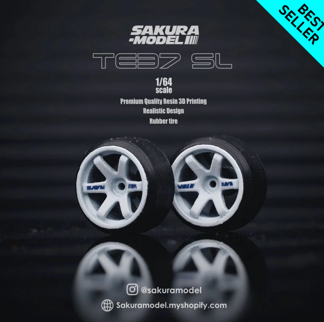 TE37 SL White Tampo