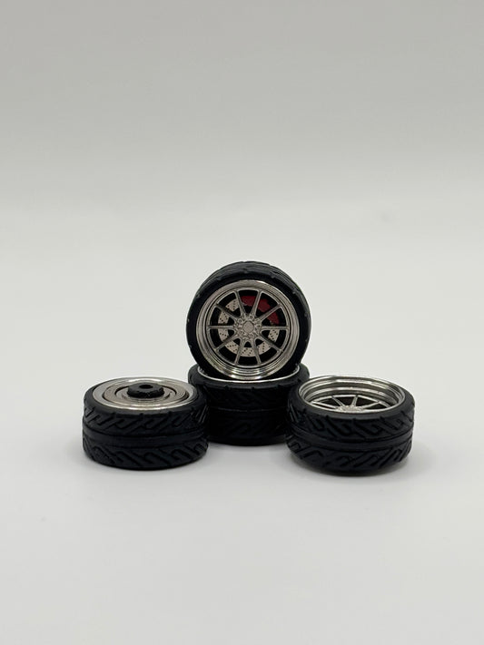 Thin 10 Spoke Silver