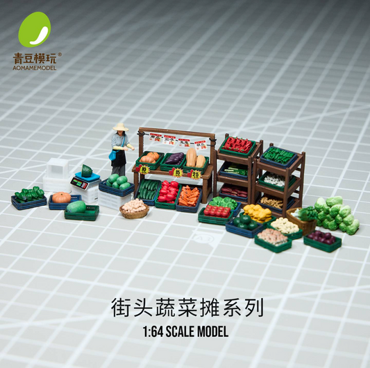 Vegetable Stall A / Full set (44 pcs)